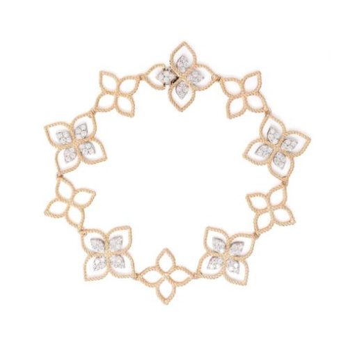 18kt rose gold Princess Flower Dubai diamond bracelet