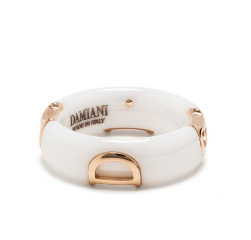 anillo D.Icon con diamantes en oro rosa de 18kt