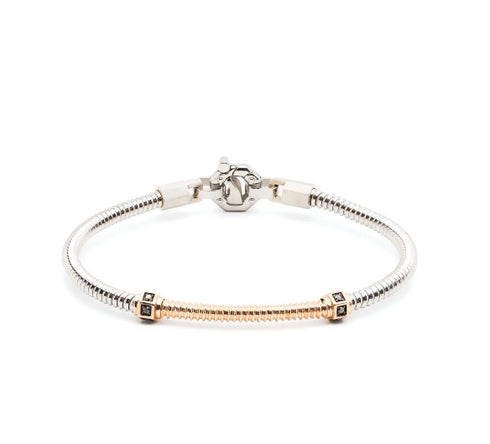 18kt rose gold and diamond bracelet