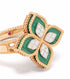 18kt rose gold Princess Flower malachite and diamond ring
