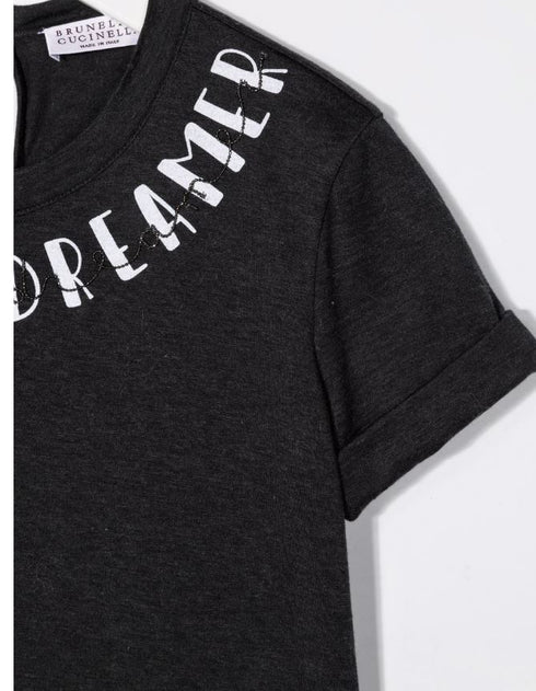 Slogan-print cotton T-shirt