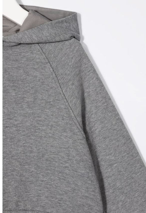 Cropped pullover hoodie