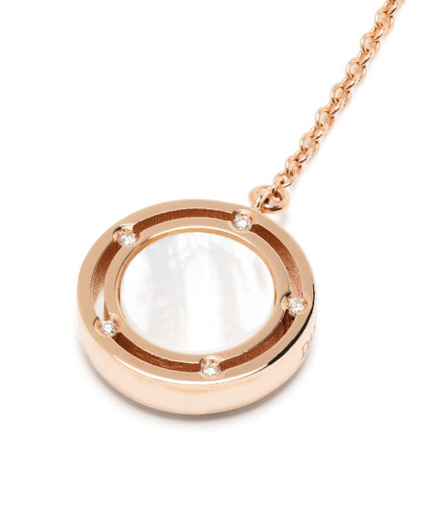 18kt rose gold D.Side diamond drop earrings