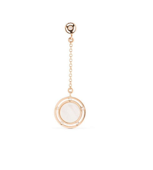 18kt rose gold D.Side diamond drop earrings