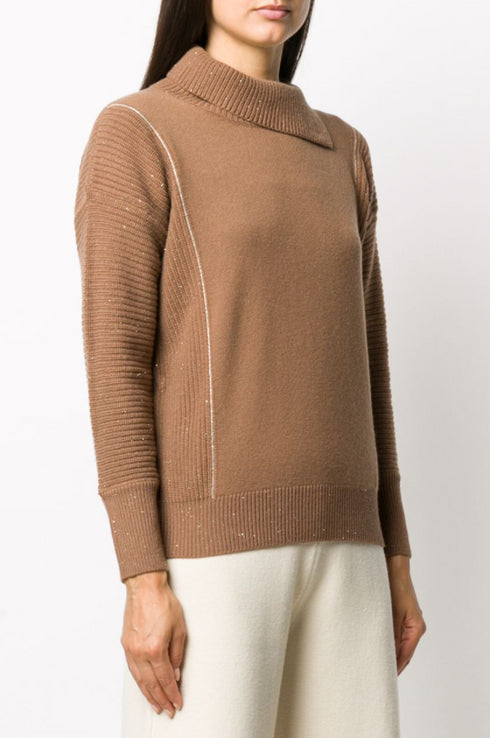 Шерстяной вязаный свитер