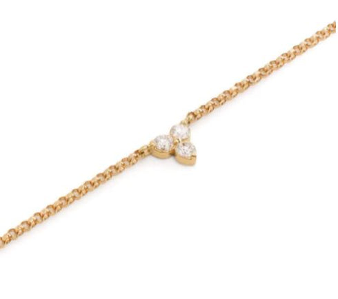 18kt yellow gold diamonds Love by the Yard necklace
