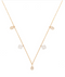 18kt gold Vega diamond charms necklace