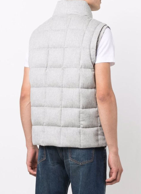 Padded button-up gilet