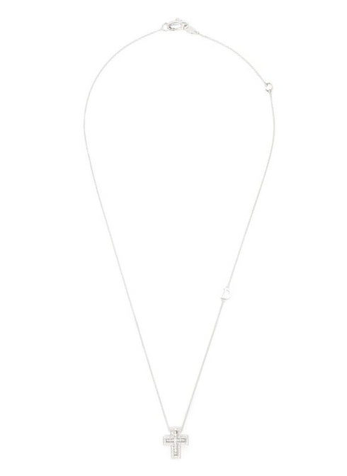 18kt white gold Belle Epoque diamonds necklace