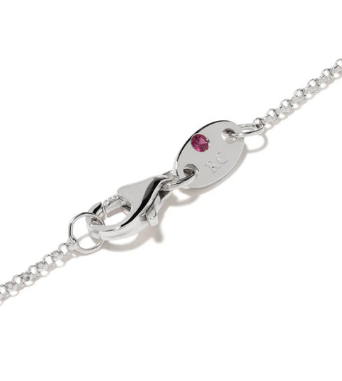 collar Princess Flower en oro blanco de 18kt con diamantes