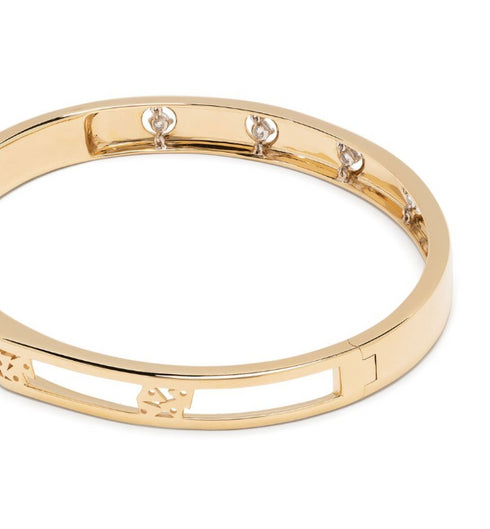 pulsera en oro amarillo de 18kt con diamantes