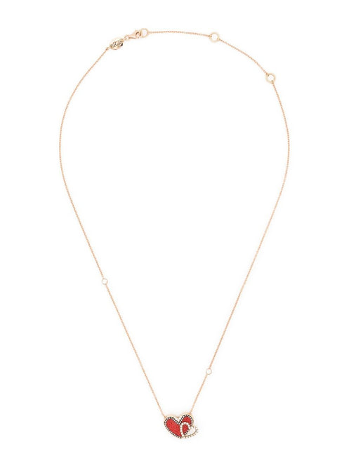 18kt rose gold Universe diamonds necklace