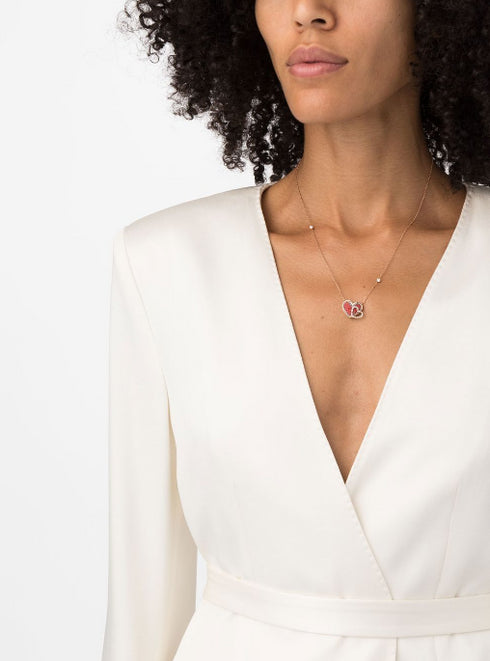 18kt rose gold Universe diamonds necklace