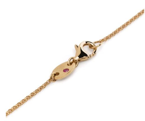 18kt yellow gold diamonds Love by the Yard necklace