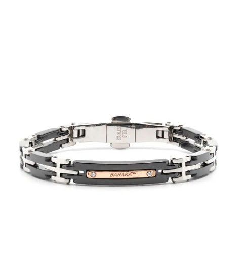 Freetime engraved-logo diamond-detail bracelet