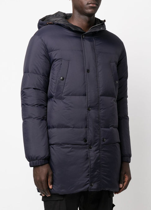 hooded feather-down padded jacket