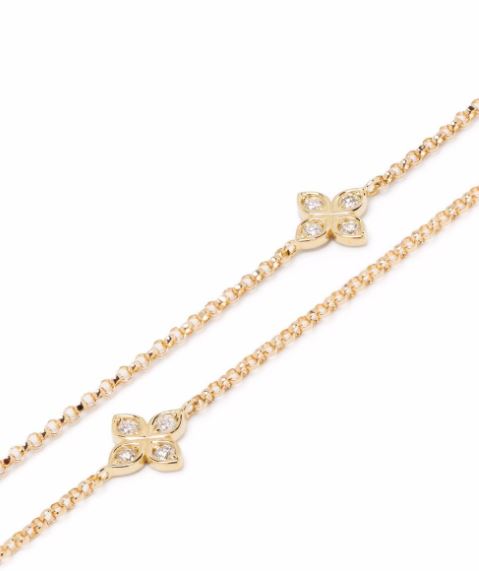 collar Love by the Yard en oro amarillo de 18kt con diamantes