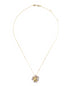 18kt yellow gold sapphire pendant necklace