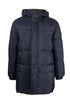 hooded feather-down padded jacket