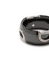 18kt white gold black ceramic D.Icon diamond ring