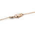 18kt rose gold D.Side diamond pendant necklace