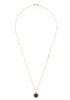 18kt rose gold D.Side diamond pendant necklace