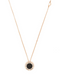 18kt rose gold D.Side diamond pendant necklace
