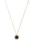18kt rose gold D.Side diamond pendant necklace