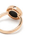 anillo D.Side en oro rosa de 18kt con diamantes