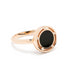 anillo D.Side en oro rosa de 18kt con diamantes