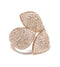 18kt rose gold diamond Giardini Segreti ring