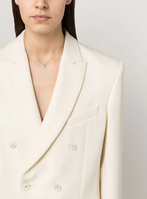 18kt white gold Belle Epoque diamonds necklace