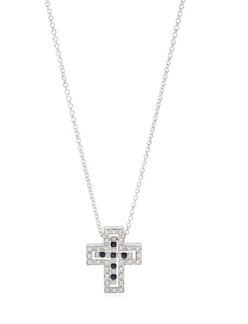 18kt white gold Belle Epoque diamonds necklace