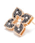 18kt rose gold Venetian Princess diamond stud earrings