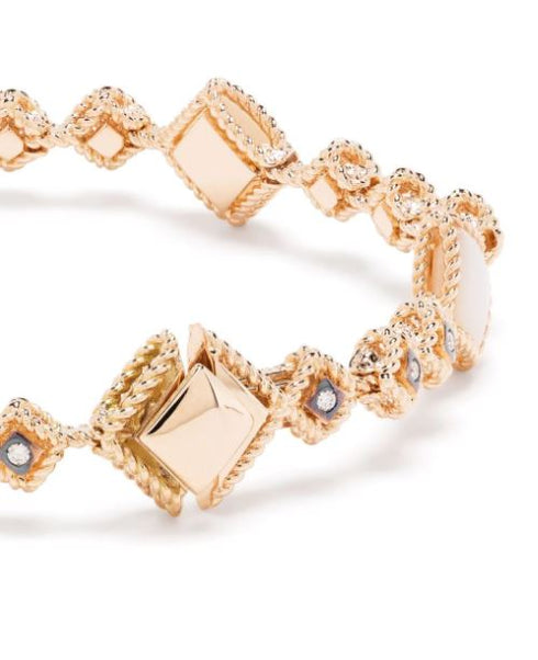 pulsera Palazzo Ducale en oro rosa de 18kt con diamantes