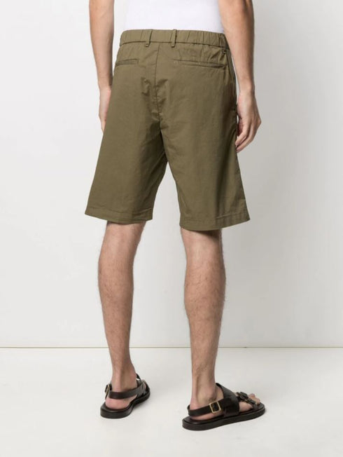Drawstring-waist straight shorts