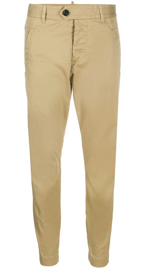 Cropped chino trousers