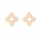 18kt rose gold Venetian Princess diamond stud earrings