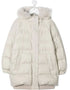 Padded jacket with faux fur trim