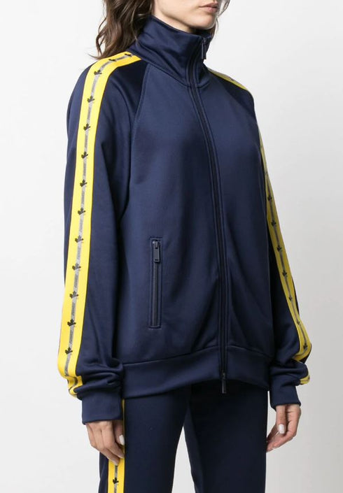 Logo-tape sweat jacket