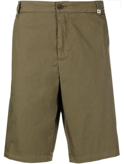 Drawstring-waist straight shorts