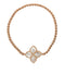 pulsera Princess Flower en oro rosa de 18kt con nácar y diamantes