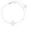 18kt white gold Princess Flower diamond bracelet