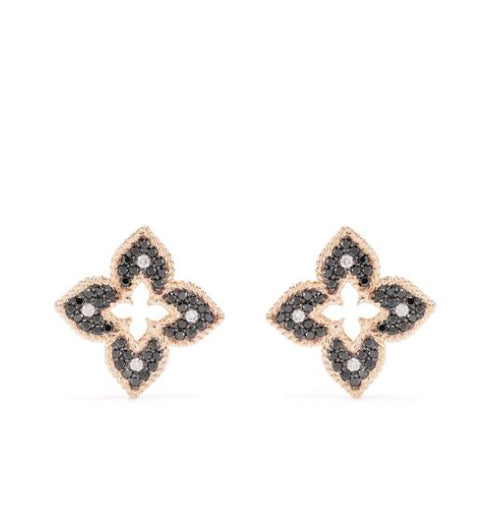 18kt rose gold Venetian Princess diamond stud earrings