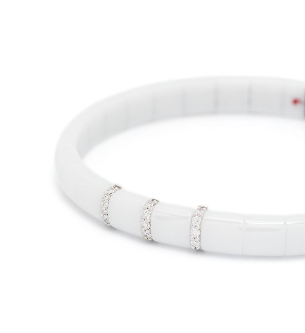 18kt white gold diamond bracelet
