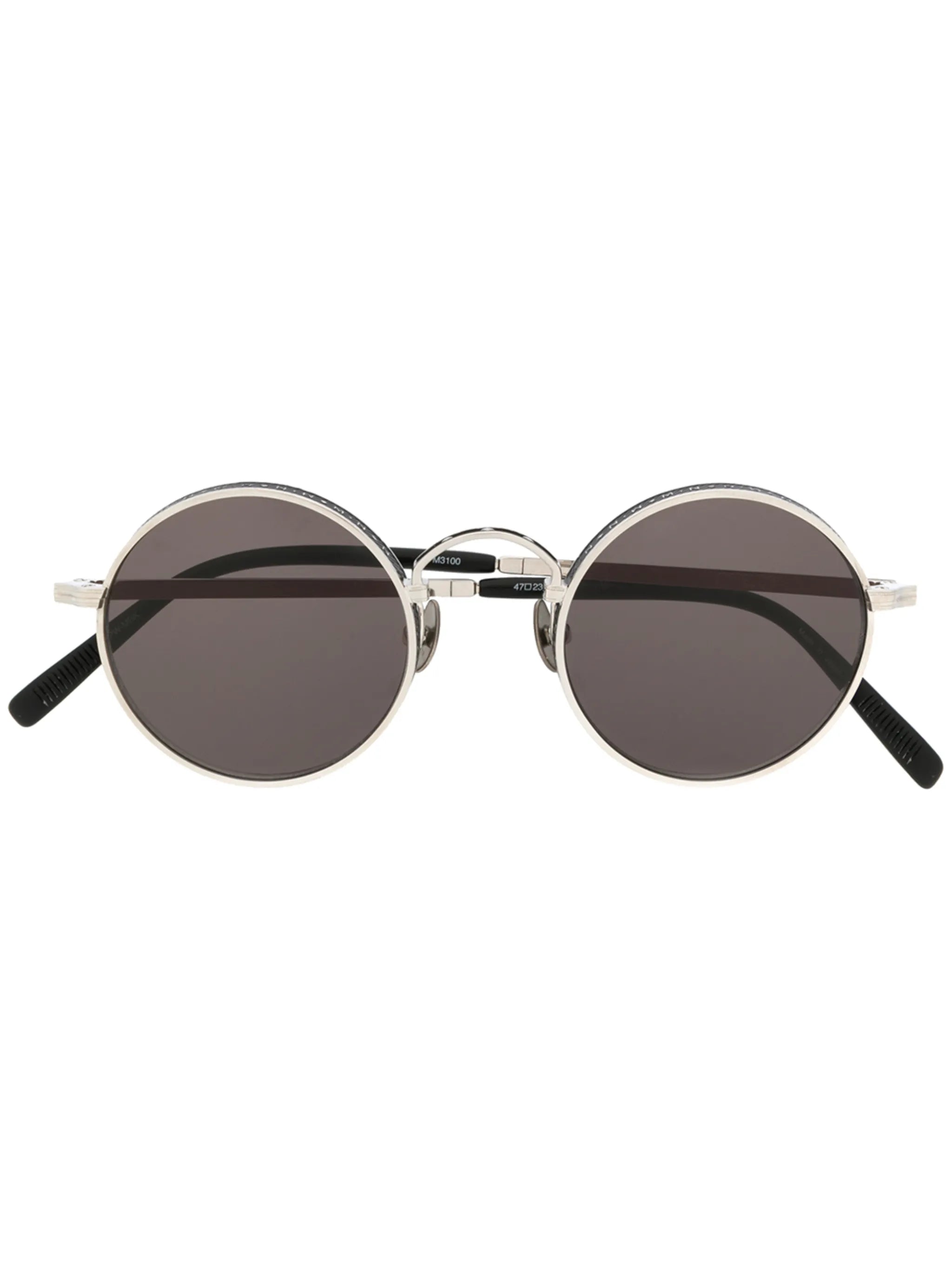round-frame logo sunglasses