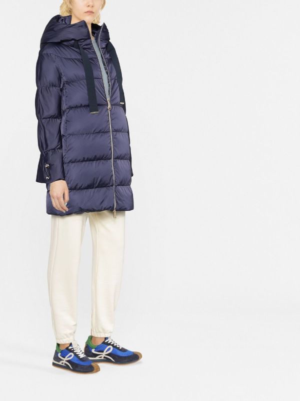 Raso hooded padded coat