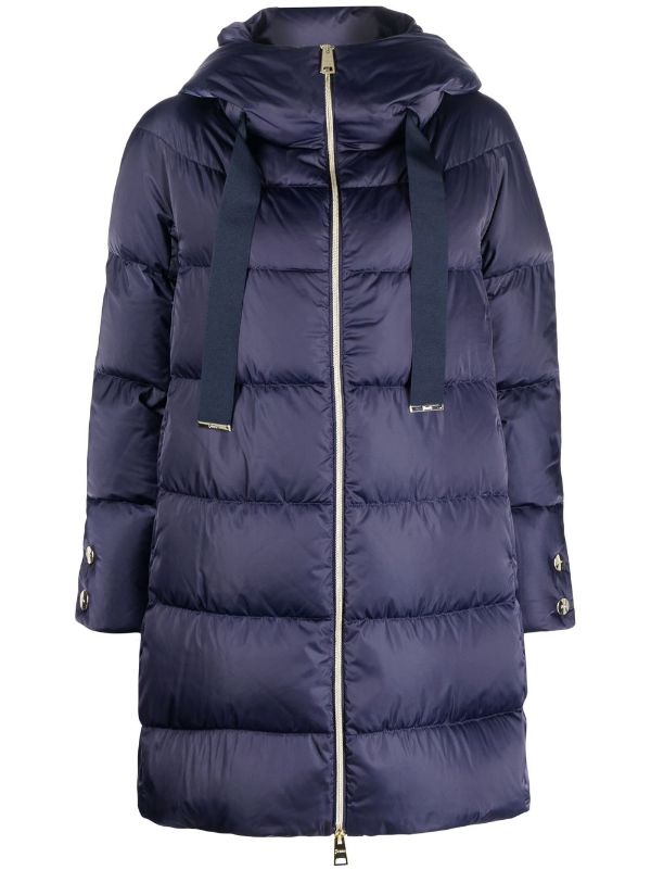 Raso hooded padded coat