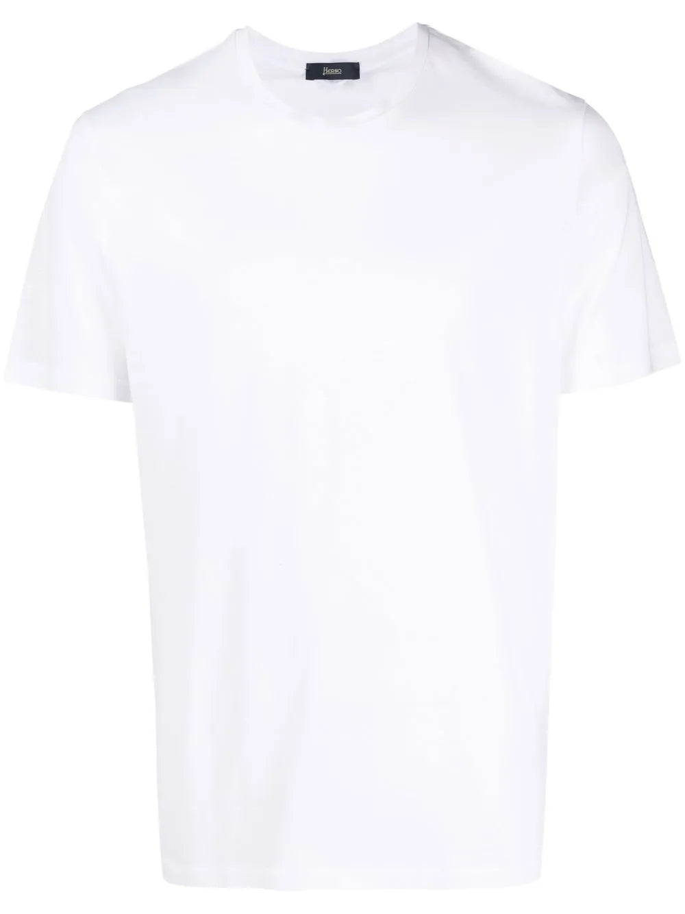 camiseta de algodón con placa de logotipo