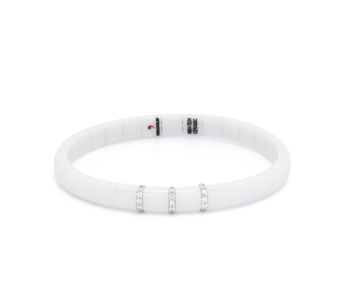18kt white gold diamond bracelet